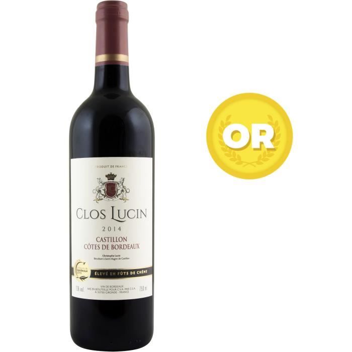 Clos Lucin 2014 Castillon Côtes de Bordeaux 2014 - Vin rouge de Bordeaux