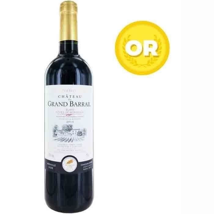 Château Grand Barrail 2014 Blaye - Vin rouge de Bordeaux