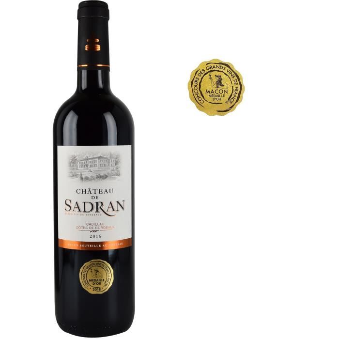 Château de Sadran 2016 Cadillac - Vin rouge de Bordeaux