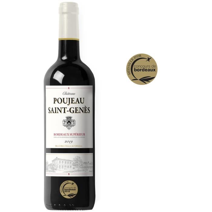Château Poujeau Saint Genès 2016 Bordeaux Supérieur - Vin rouge de Bordeaux