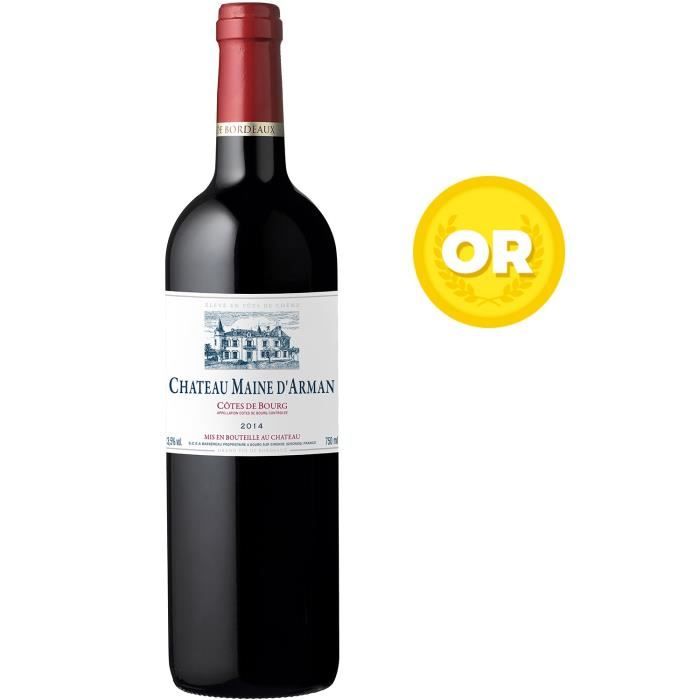 Château Maine d'arman 2014 Côtes-de-Bourg - Vin rouge de Bordeaux x1
