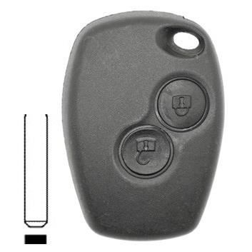 Coque de clé compatible Renault 2 boutons