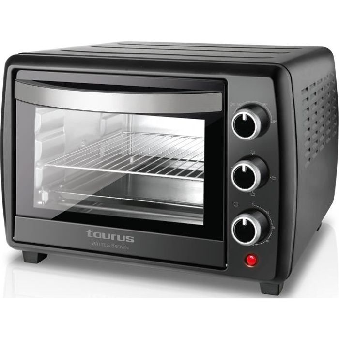 TAURUS Horizon 22-Mini four-22 L-1500 W-Cuisine traditionnelle, sole et voûte-Noir