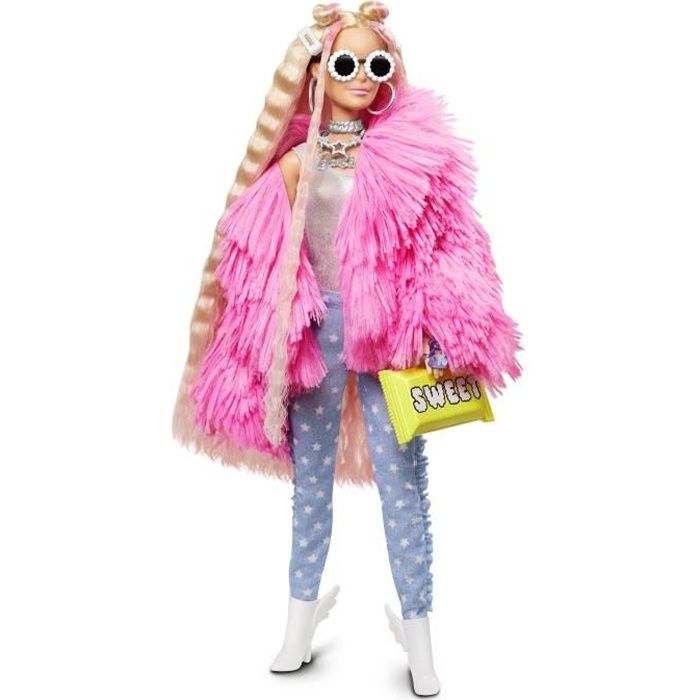 Poupée Barbie Mattel Fashionistas Extra Veste Rose