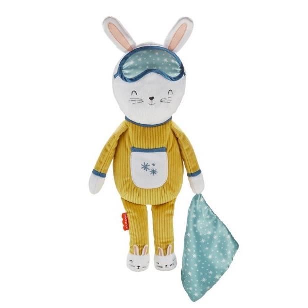FISHER-PRICE Lapinou Compagnon Dodo - Peluche lapin avec musique et veilleuse - 18 mois et +