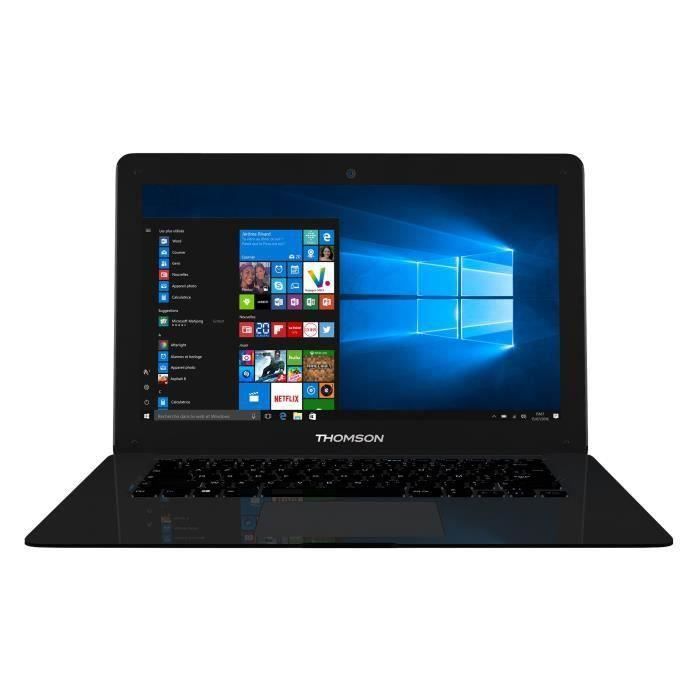 THOMSON PC portable NEO14C - 14,1'' Full HD 1920x1080 - 4Go RAM - Intel® Celeron™ - 64Go eMMC - Windows 10 - WiFi/Bluetooth - Noir