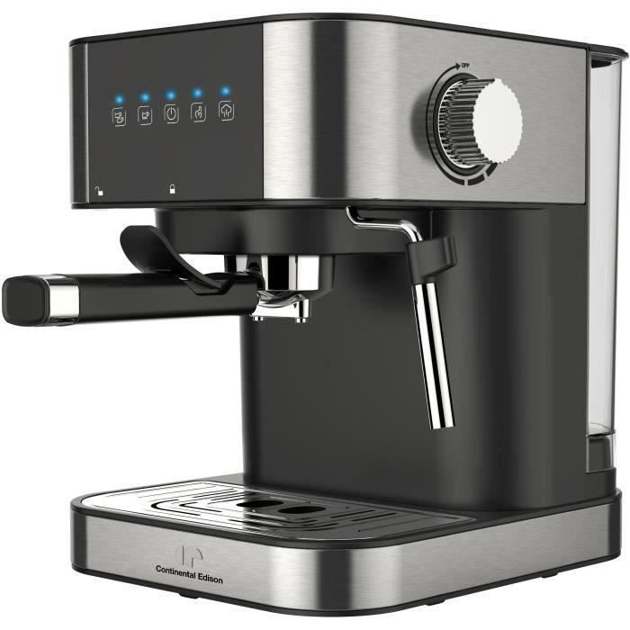 CONTINENTAL EDISON CEMEINB Machine à expresso avec buse vapeur "Cappuccino" - Inox