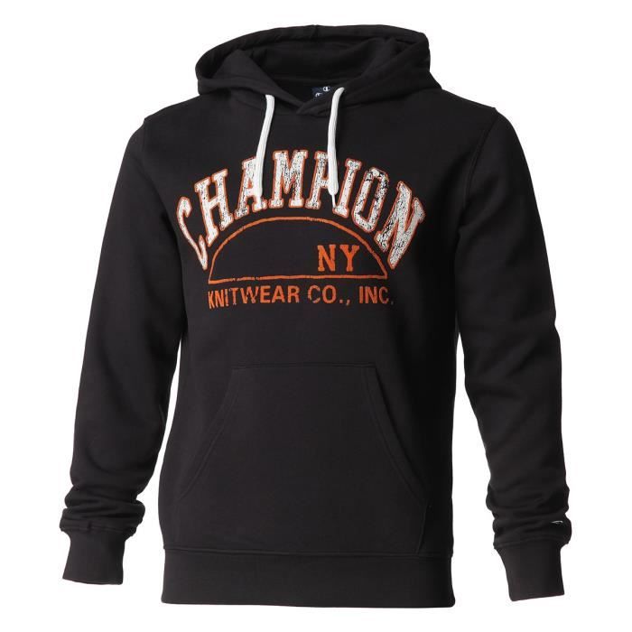 CHAMPION Sweat à capuche Fall Fleece Black - Homme - Noir