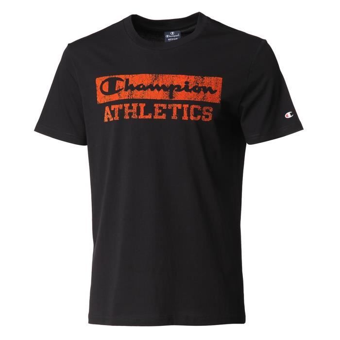 CHAMPION T-Shirt Tee-shirt logo Black - Homme - Noir