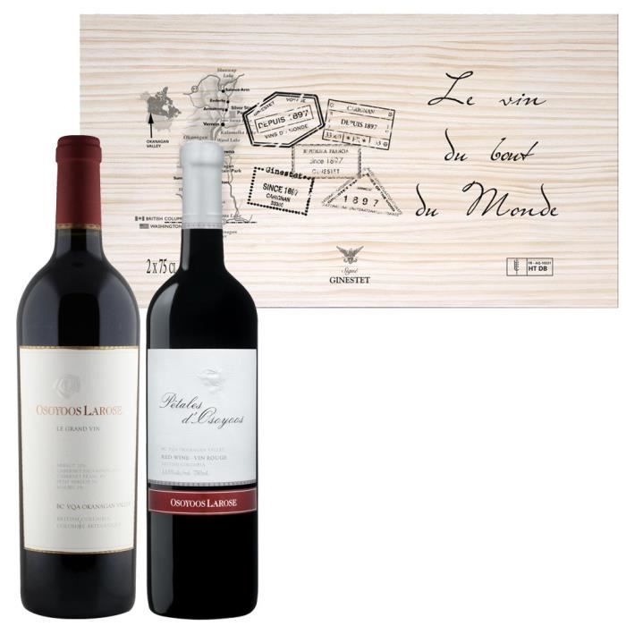 Coffret bout du Monde 2x75cl vin canadien