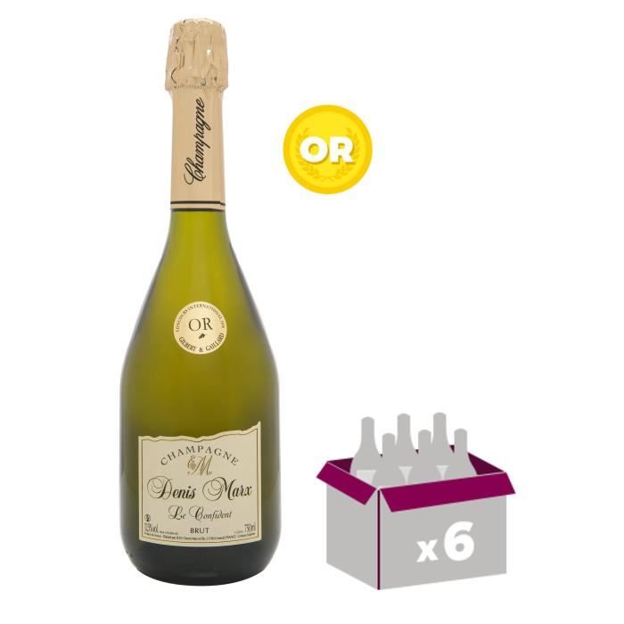 DENIS MARX Cuvée Le Confident Champagne - Brut - 75 cl x 6