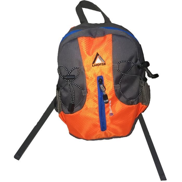 LHOTSE Sac à dos enfants 8 litres Gris Orange