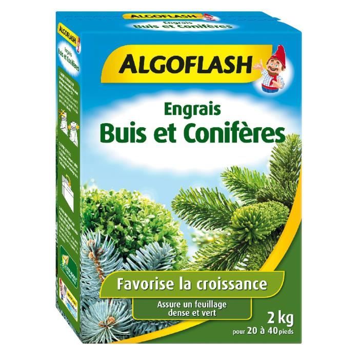 ALGOFLASH Engrais Buis et Conifères - 2kg