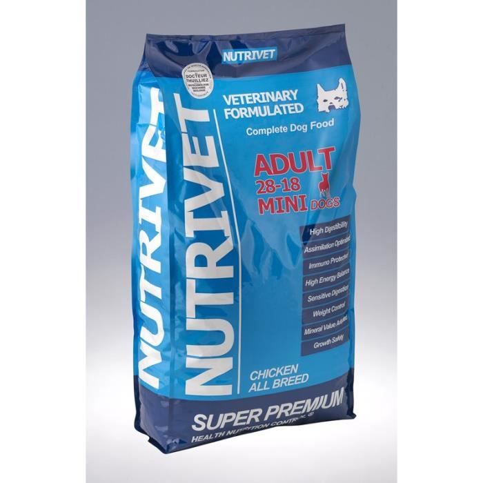 SUPER PREMIUM Croquettes chien adulte 28/18 petite race 5 kg 0% blé