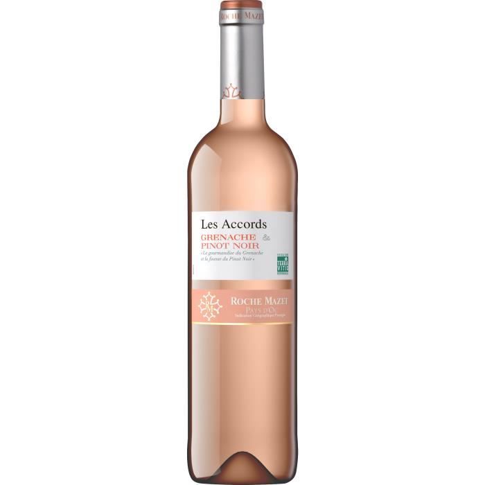 Les Accords de Roche Mazet Grenache & Pinot Noir 2019 Pays d’Oc - Vin rosé de Languedoc