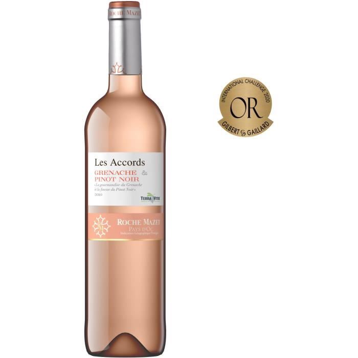 Les Accords de Roche Mazet Grenache & Pinot Noir 2019 Pays d’Oc - Vin rosé de Languedoc