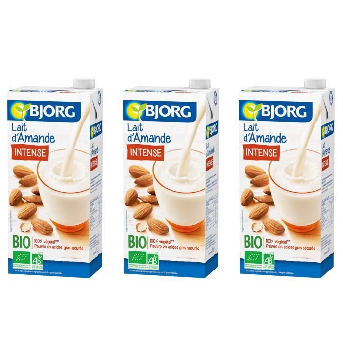 BJORG Lait d'Amande Intense Bio 1l X3