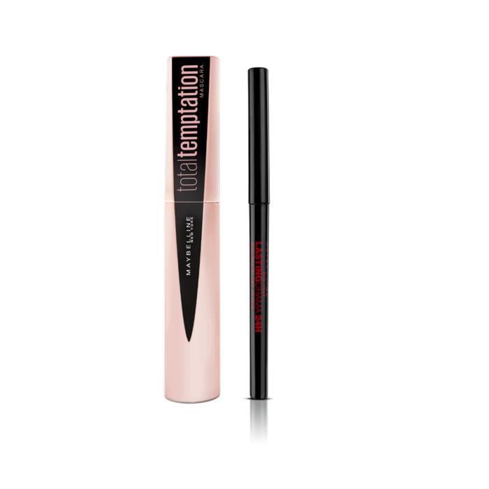 Routine regard temptation : Mascara Total Temptation + Crayon lasting drama gel 24h