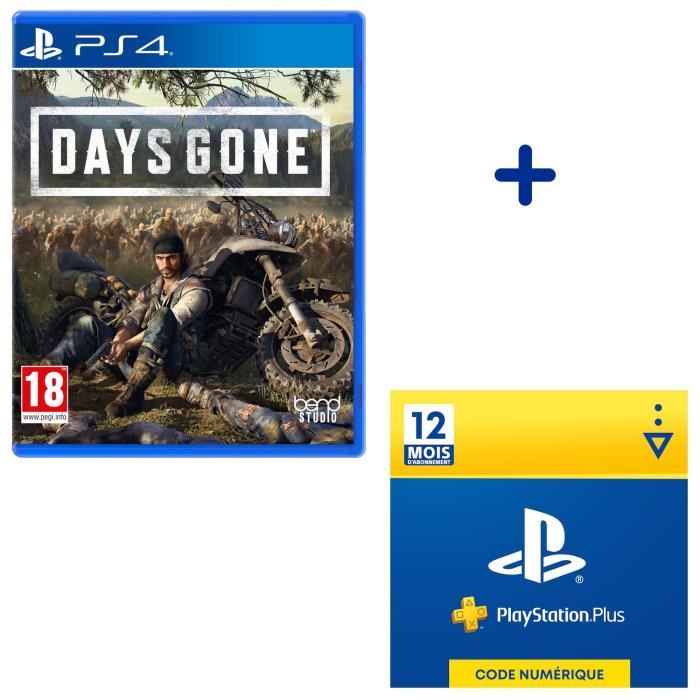 Pack PlayStation : Days Gone + Abonnement PlayStation Plus 12 Mois