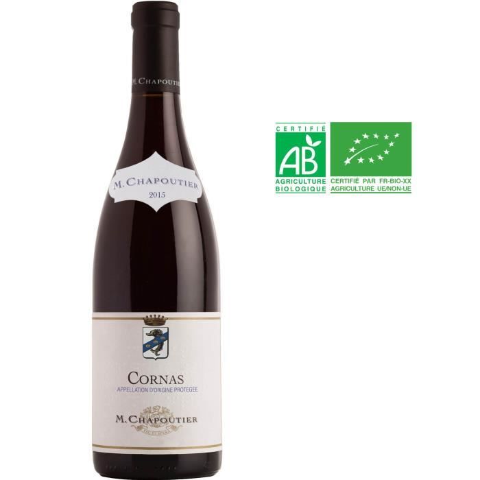 M. Chapoutier 2015 Cornas - Vin rouge de la Vallée du Rhône - Bio