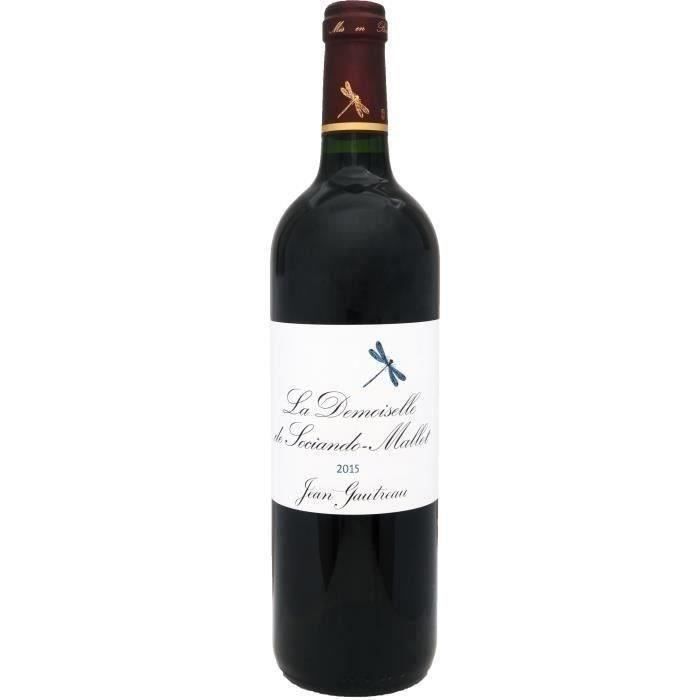 La Demoiselle de Sociando Mallet 2015 Haut Médoc - Vin rouge de Bordeaux