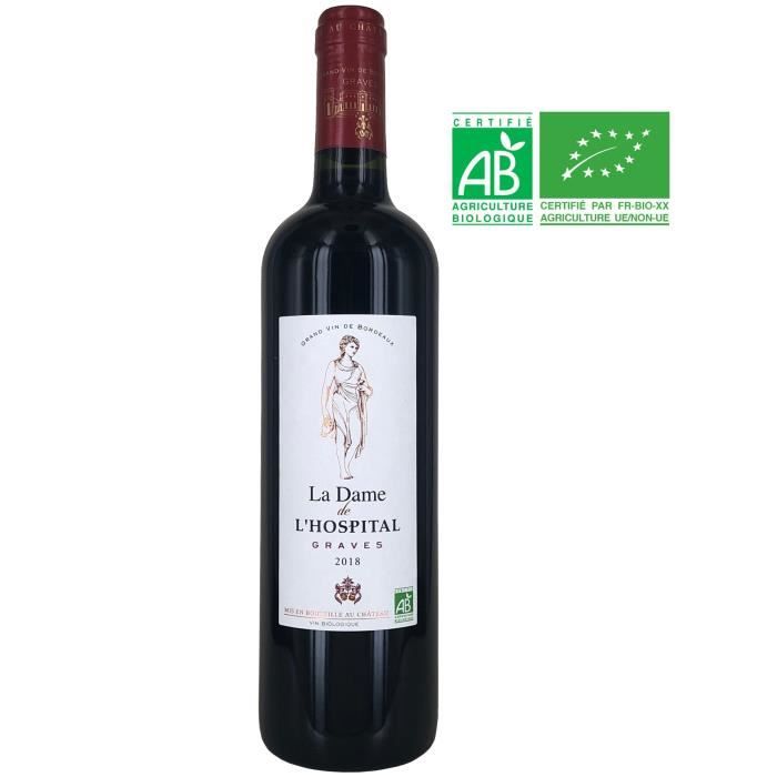 Dame de l'Hospital 2018 Graves - Vin rouge de Bordeaux - Bio