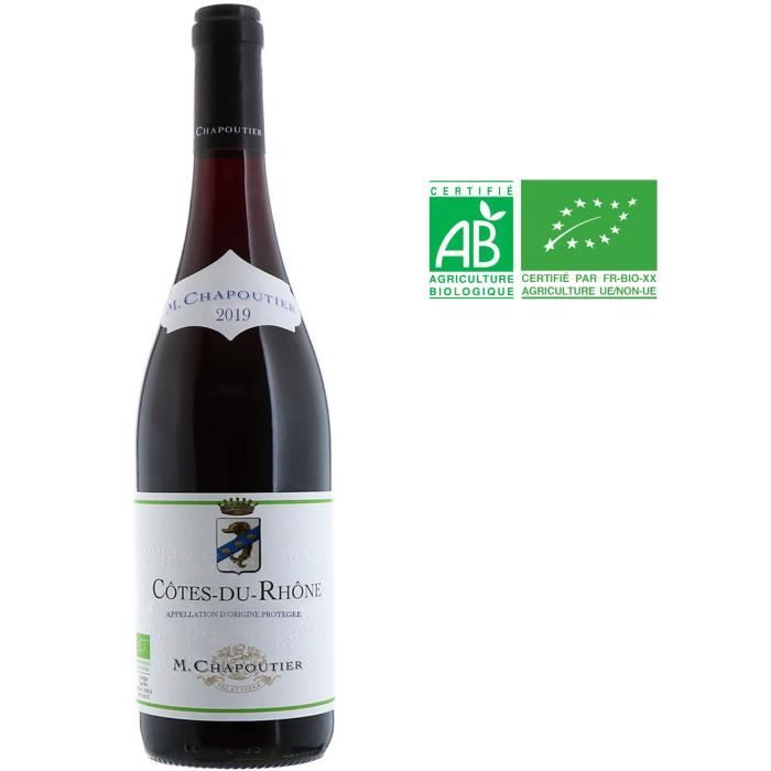 M. Chapoutier 2019 Côtes-du-Rhône - Vin rouge de la Vallée du Rhône - Bio