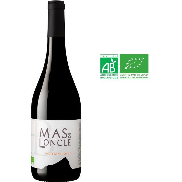Domaine du Mas de l'Oncle 2019 Pic Saint Loup - Vin rouge de Languedoc-Roussillon - Bio