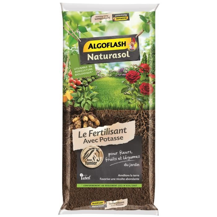 ALGOFLASHLe NATURASOL Fertilisant Avec Potasse - 20kg