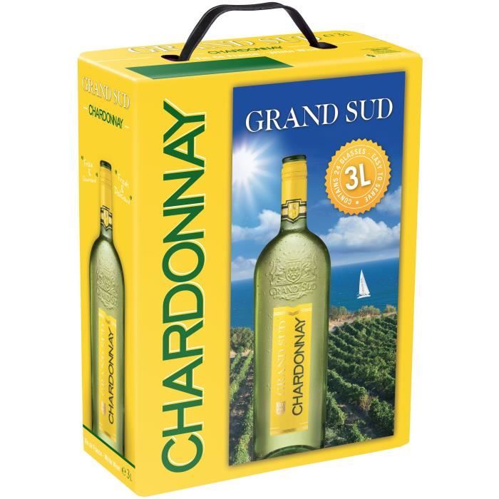 BIB Grand Sud Blanc Chardonnay - Vin blanc - 3L