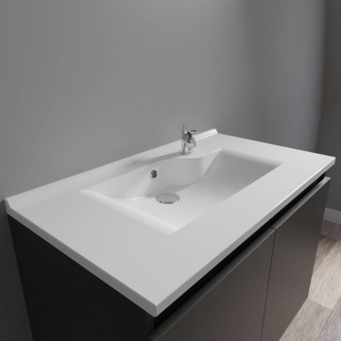 Plan simple vasque design RESILOGE - 80 cm