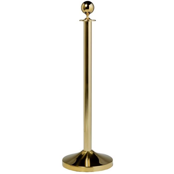 Pied pour poteau d´acceuil à tête ronde 1 m Or.