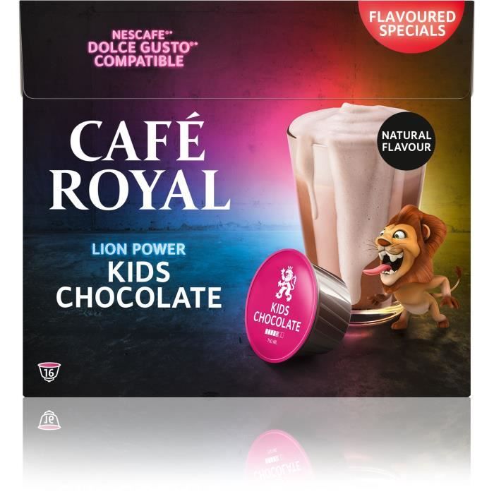 CAFE ROYAL Cafés Compatible Dolce Gusto R Kids Chocolate - 16 capsules