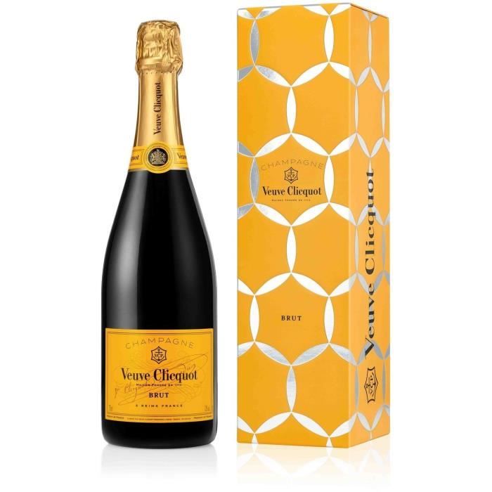 Champagne Veuve Clicquot Carte Jaune avec étui de Noël