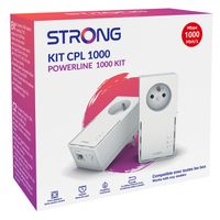 STRONG Kit CPL  1000 Mbps - Compatible Toute Box/Routeur - Port Gigabit + Prise Filtrée - Plug & Play - Internet Haut Débit Partout