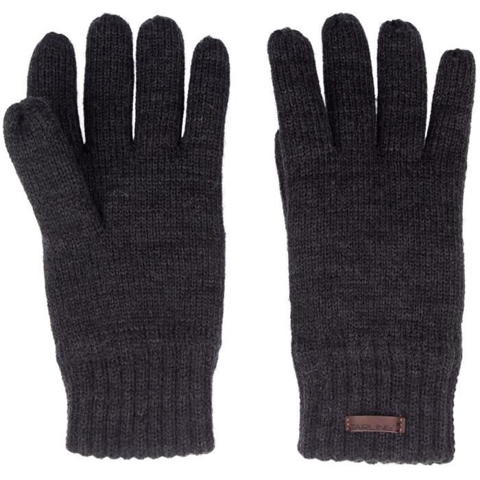STARLING Gants de randonnée acrylique - Mixte - Noir