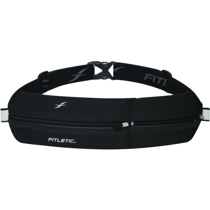 FITLETIC Ceinture Bolt 2 poches imperméables - noir