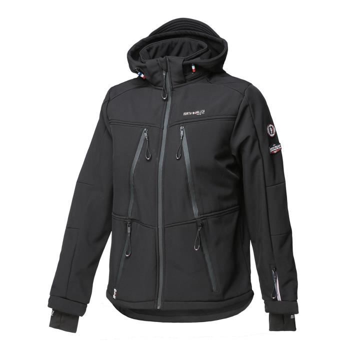 NORTHVALLEY Veste Softshell Livio - Homme - Noir