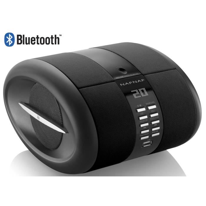 NAF NAF DNI068 SENSE BT Radio CD portable MP3 USB Bluetooth Noir