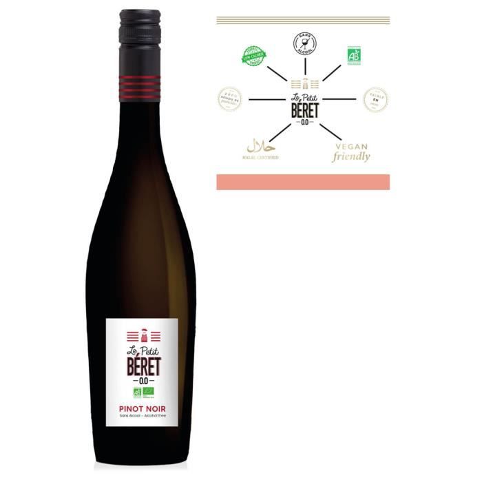 Le Petit Béret Pinot noir sans alcool Bio 0.0%
