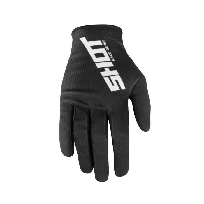 SHOT Gants Cross Gear Raw - Noir