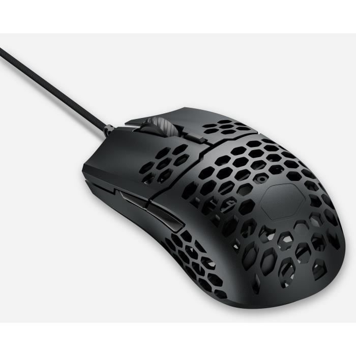 COOLER MASTER MM710 - Souris Gaming ultra-légère - 53 Grammes - Capteur optique Pixart 16000 dpi - Noir