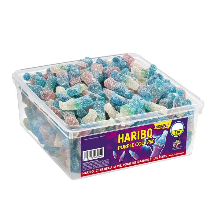HARIBO Purple Cola Pik 210 pièces (x1)