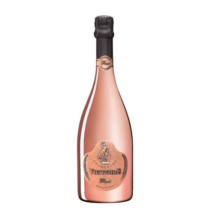 Champagne Victoire Série limitée Edition Laqué Rose Coffret Luxe Rosé - 75 cl