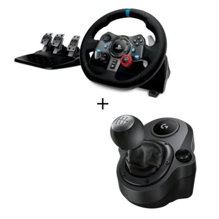 Pack Logitech : Volant G29 Driving Force + Levier de vitesse Driving Force Shifter + Antivirus NORTON 360 Deluxe