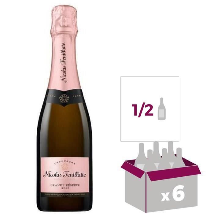 Champagne Nicolas Feuillatte La Grande Réserve Rosé - 6 x 37,5 cl