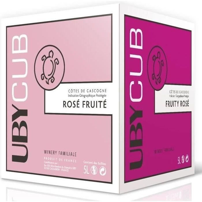 BIB 5L UBY CUB Côtes de Gascogne vin rosé