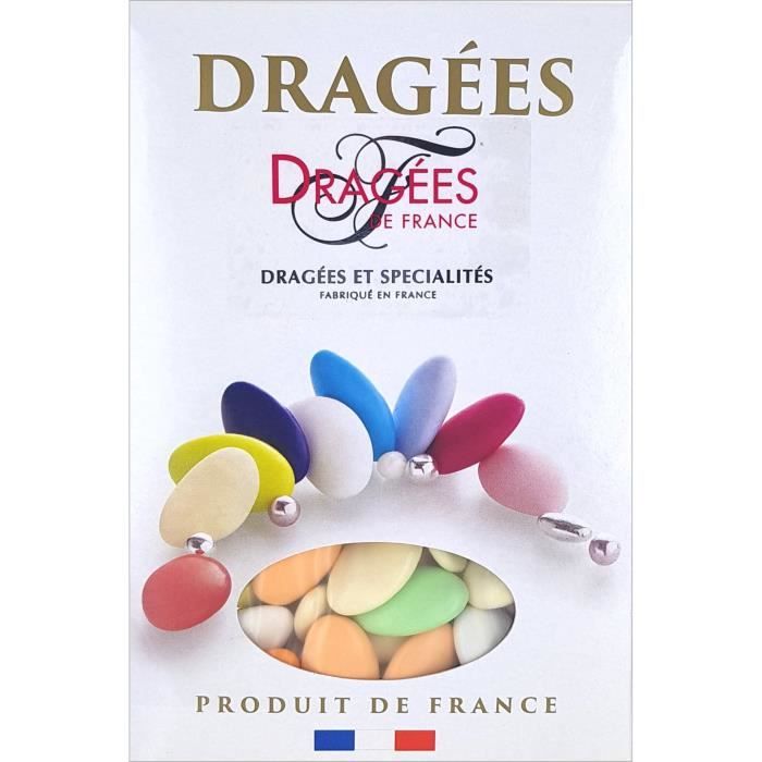 DRAGEES DE FRANCE Dragées aux Chocolats - Toutes couleurs - 70% de cacao- 1 kg