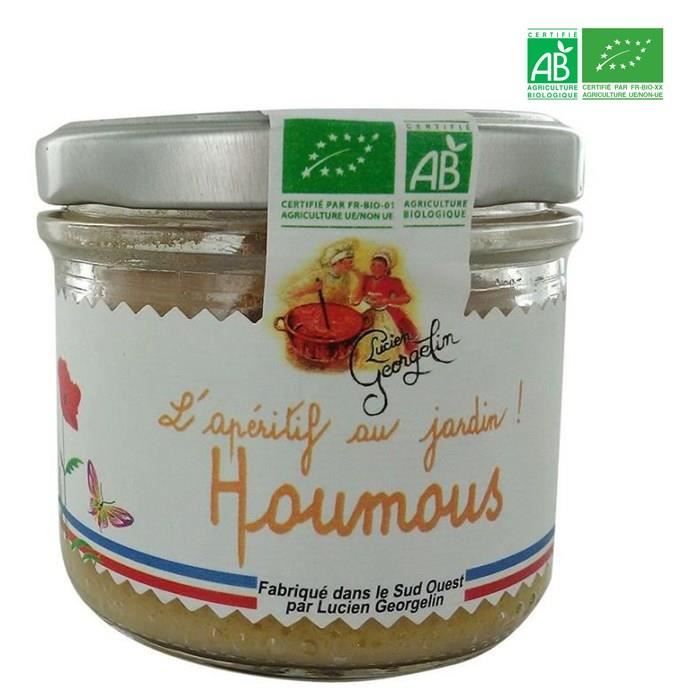 LUCIEN GEORGELIN Spécialité à tartiner à base de Pois Chiches - Houmous - BIO - 100 g