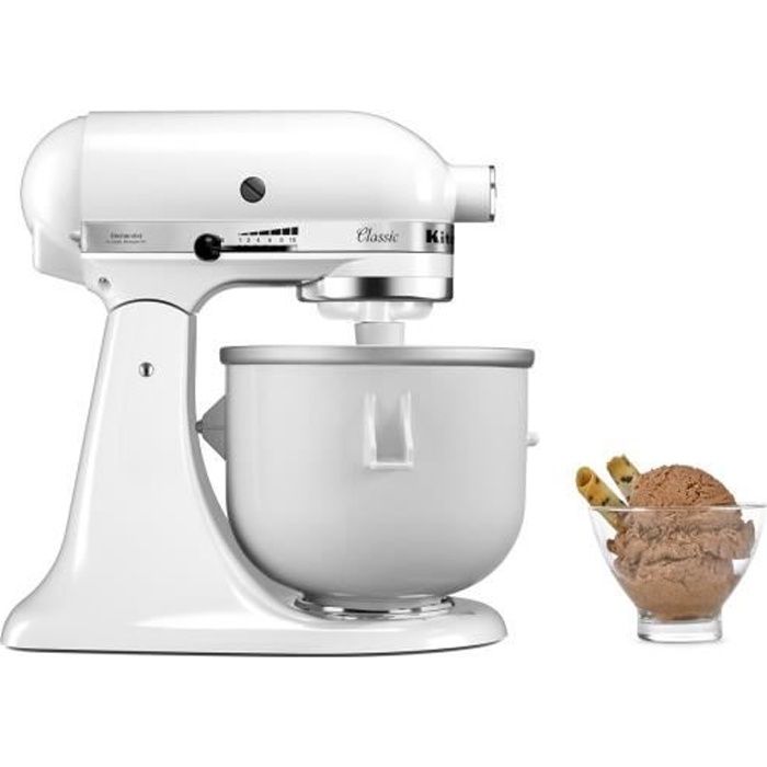 KITCHENAID 5KICA0WH Bol sorbetière ( incompatible avec le Mini 3,3L)